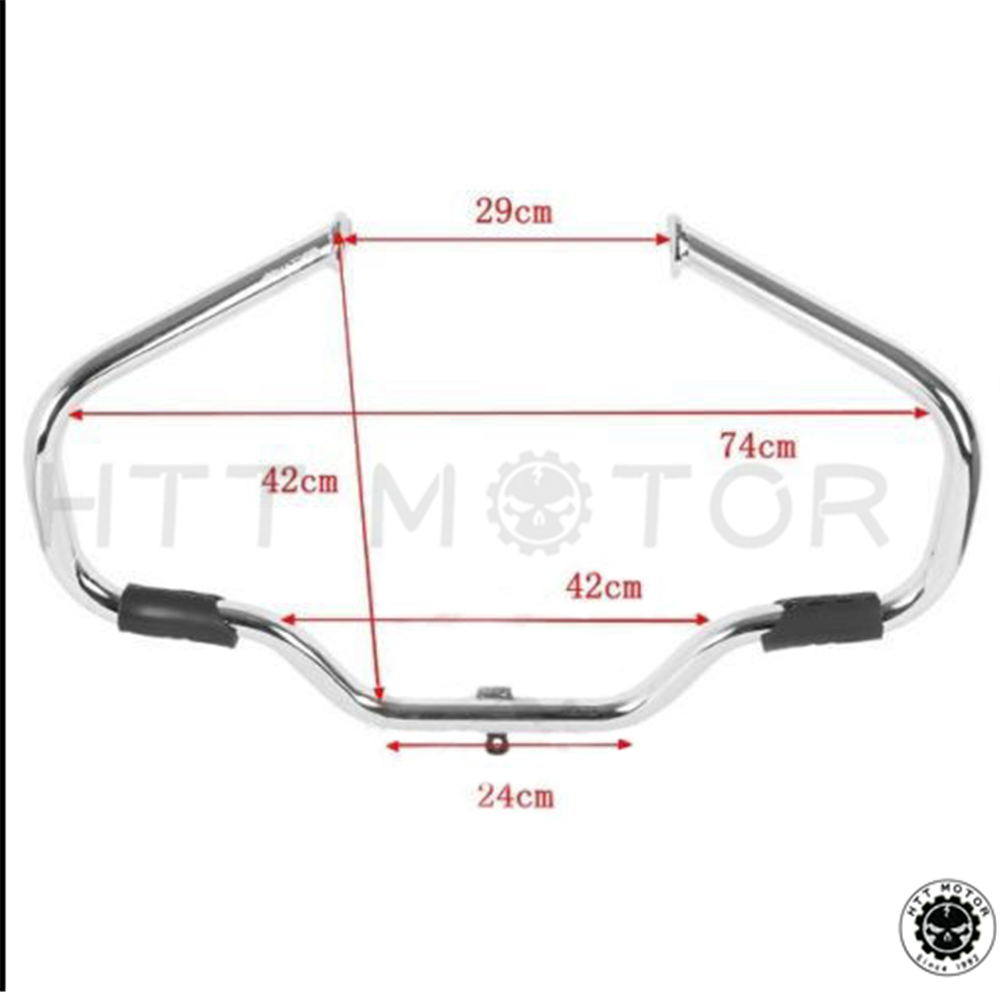 Castle Crashers 03 Harley Davidson Road King Chrome Engine Guard Crash Bar For 479225 - View #9
