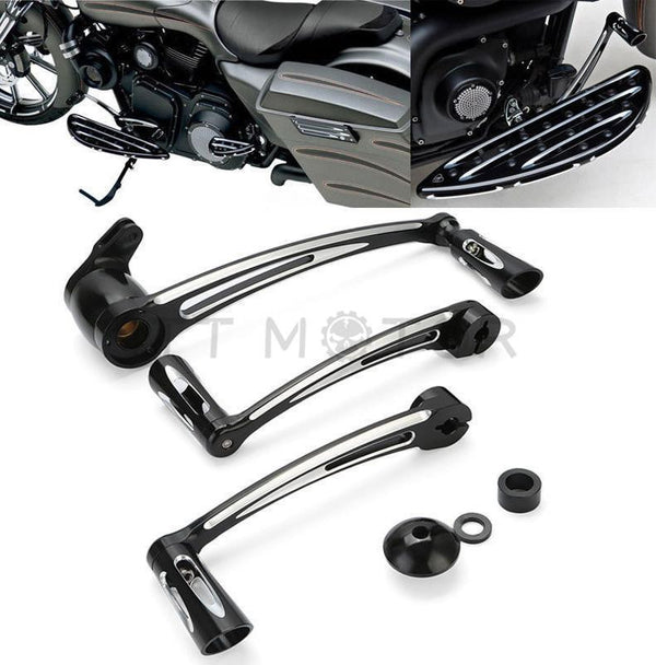 Edge Cut Brake Arm Kit Shift Lever W/ Shifter Pegs For 08-13 Harley Touring New