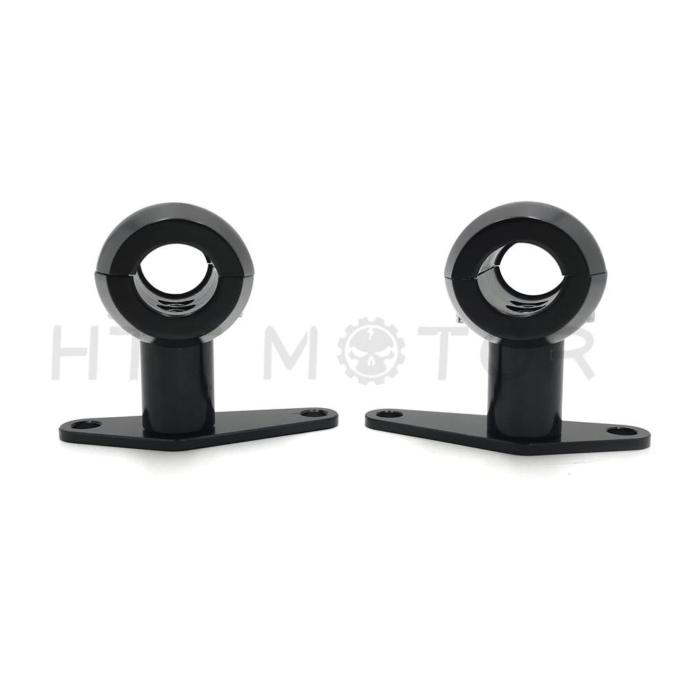 Black DNA Springer 8 Over + Fender Tabs Front Set Big Mounts Harley Chopper XL