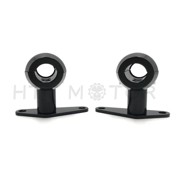 Black DNA Springer 8 Over + Fender Tabs Front Set Big Mounts Harley Chopper XL