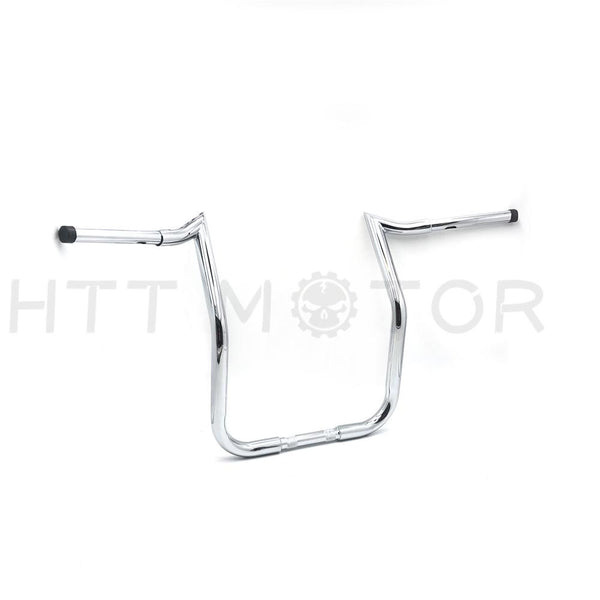 14" Handlebars For 1986-2017 HARLEY TOURING BATWING FAIRING Chrome Bagger