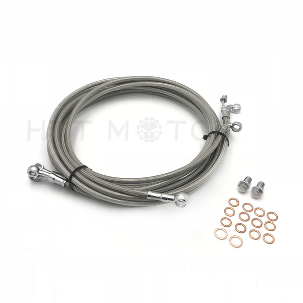 HTTMT- 10-14" APE CABLE Clutch Cable ABS Tri-Brake FOR Harley 14-17 Touring ABS STAINLESS