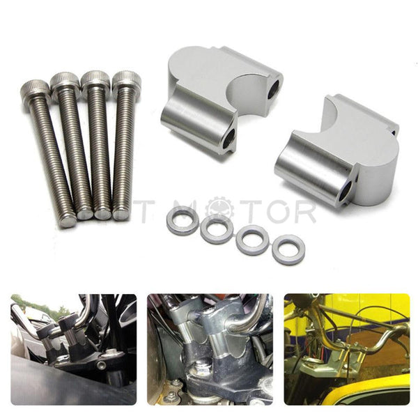 CNC Handlebar Riser Bars Kit 7/8" 30mm Motorcycle for ATV Dirt Bike Off Road