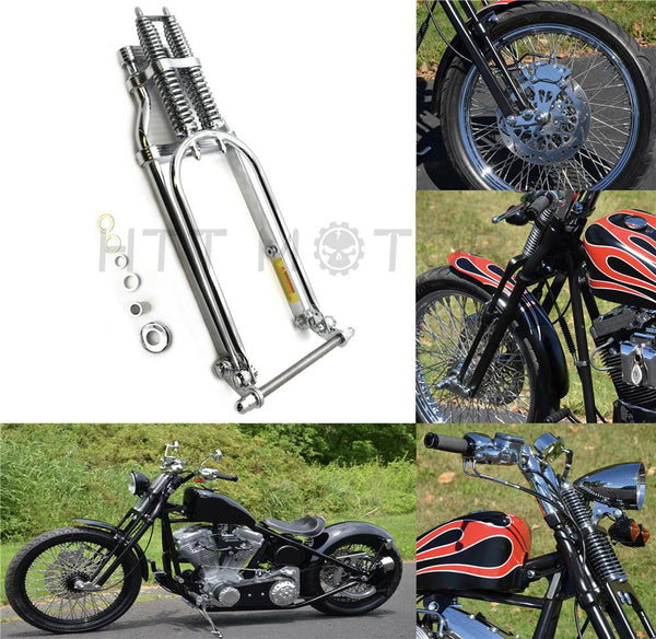 4" Over Chrome Springer Front End Kit Harley Sportster Chopper Softail