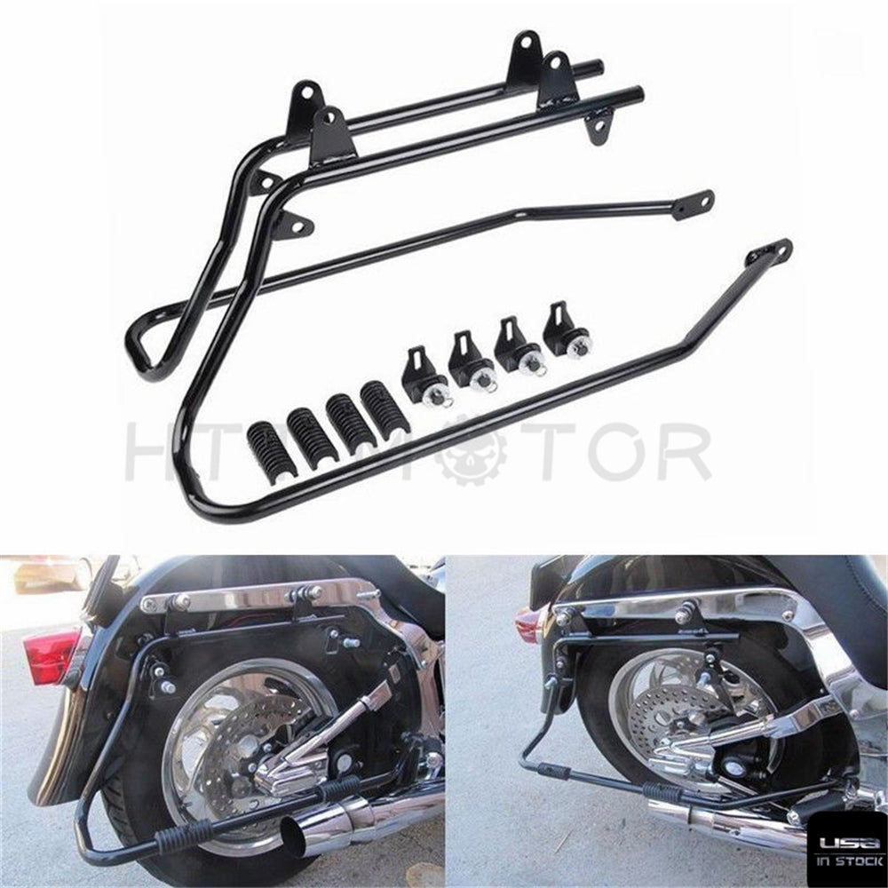 Motorcycle Hard Saddlebag Conversion Bracket Kit For Harley Softail 1986-2013 US