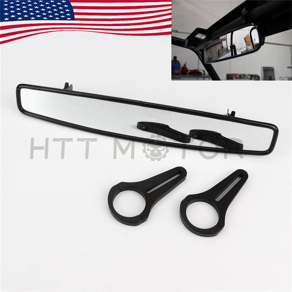 HTTMT- UTV 17" Rear View Race Mirror with 1.75" Clamp for Polaris RZR800 XP900 XP1000