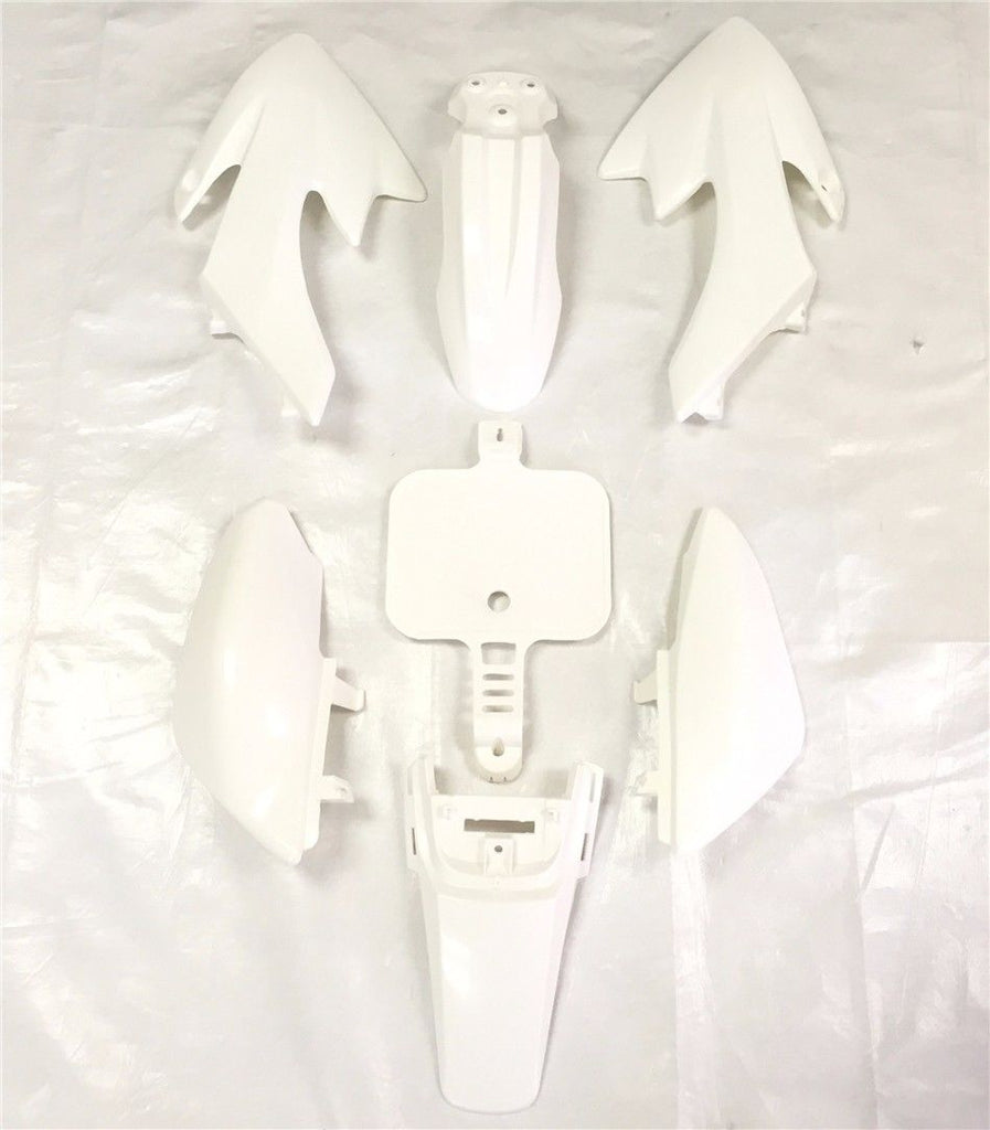 White Plastic Fender Body Work Fairing For Honda CRF XR XR50 CRF50 125CC Dirt Bike