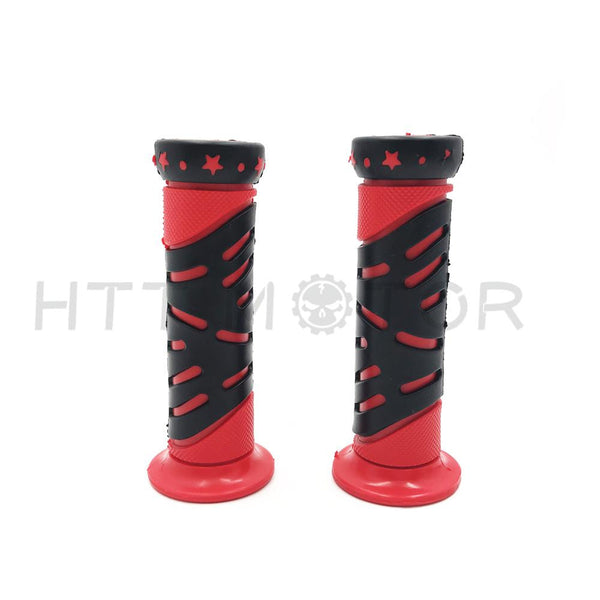 Hand Grips 25MM 22MM Handlebar Rubber Gel Hand Grips Motorcycle Dirt Bike Red