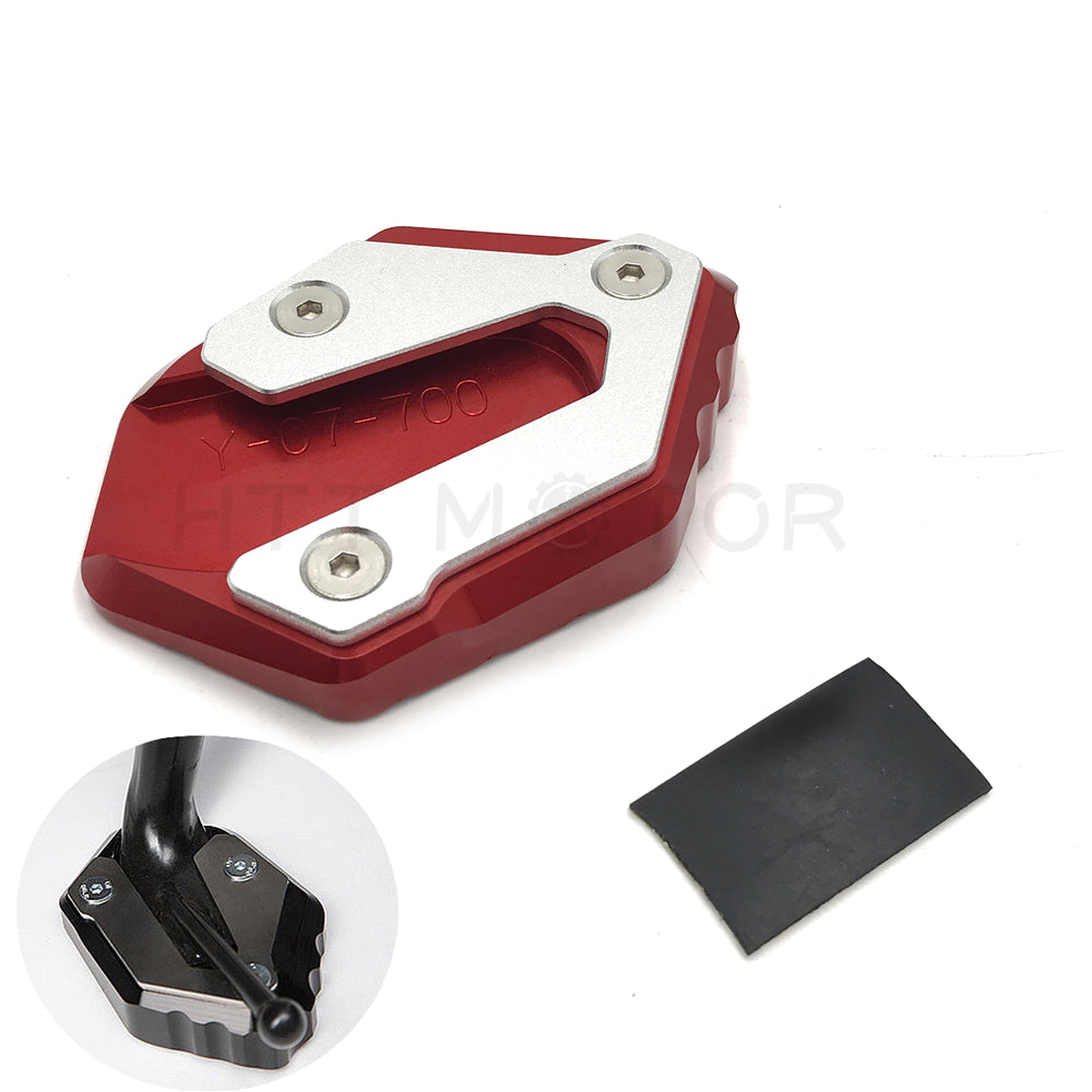 Side Stand Kickstand Extension Enlarge Pad for Yamaha MT-07 14-17 RED
