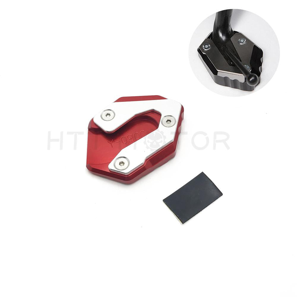 For Yamaha MT-09 Tracer FZ-09 2013-2017 Sidestand Kick Side Stand Extension Pad Red