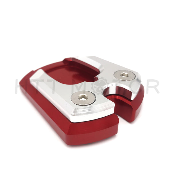 Kickstand Side Stand Pad Plate Extension Enlarge For YAMAHA XMAX 125/250/300 Red